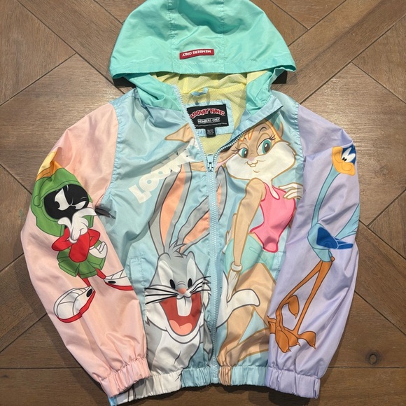 Members only x Warner Bros. Looney Tunes collaboration hooded windbreaker Jacket